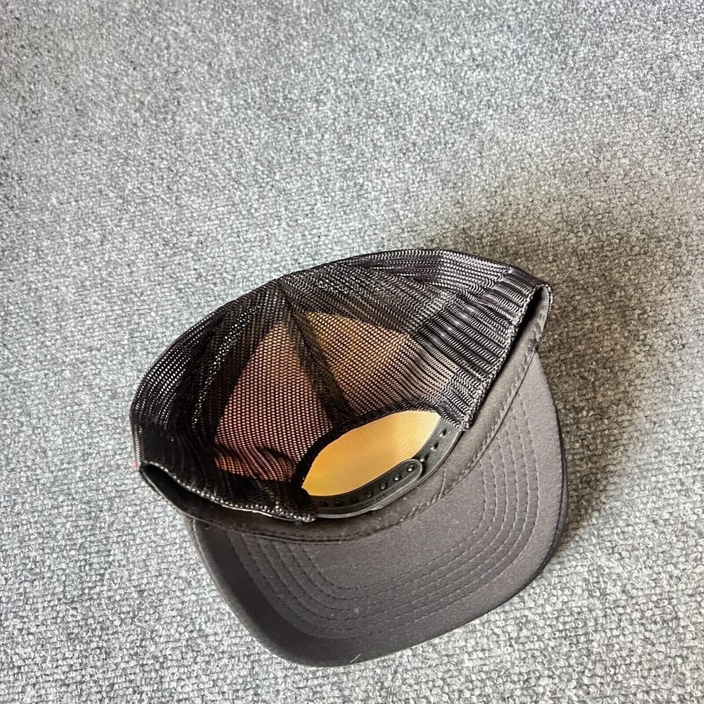 Vintage Grandad Hat Mens Snapback Cap One Size Black Statement‎ Cap Trucker - Picture 3 of 3